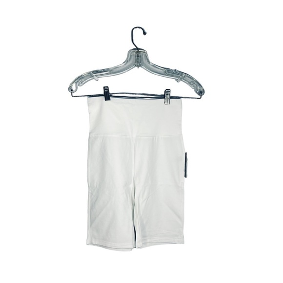 BP high waist bike shorts in ivory soft splash size S stretchy - Picture 3 of 13